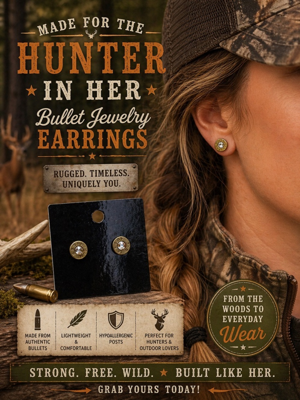 Bullet Jewelry Earrings